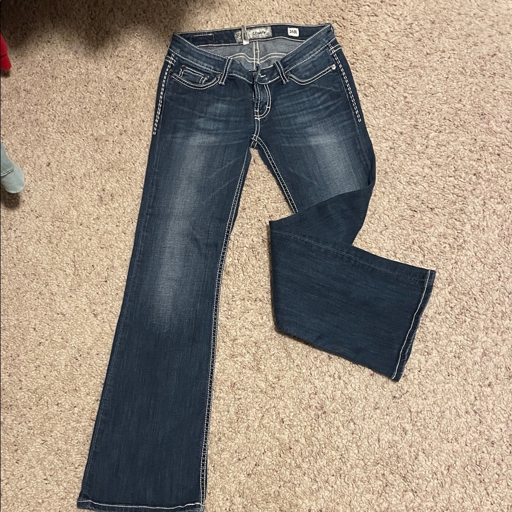 BKE Dark Blue Women's flare jeans